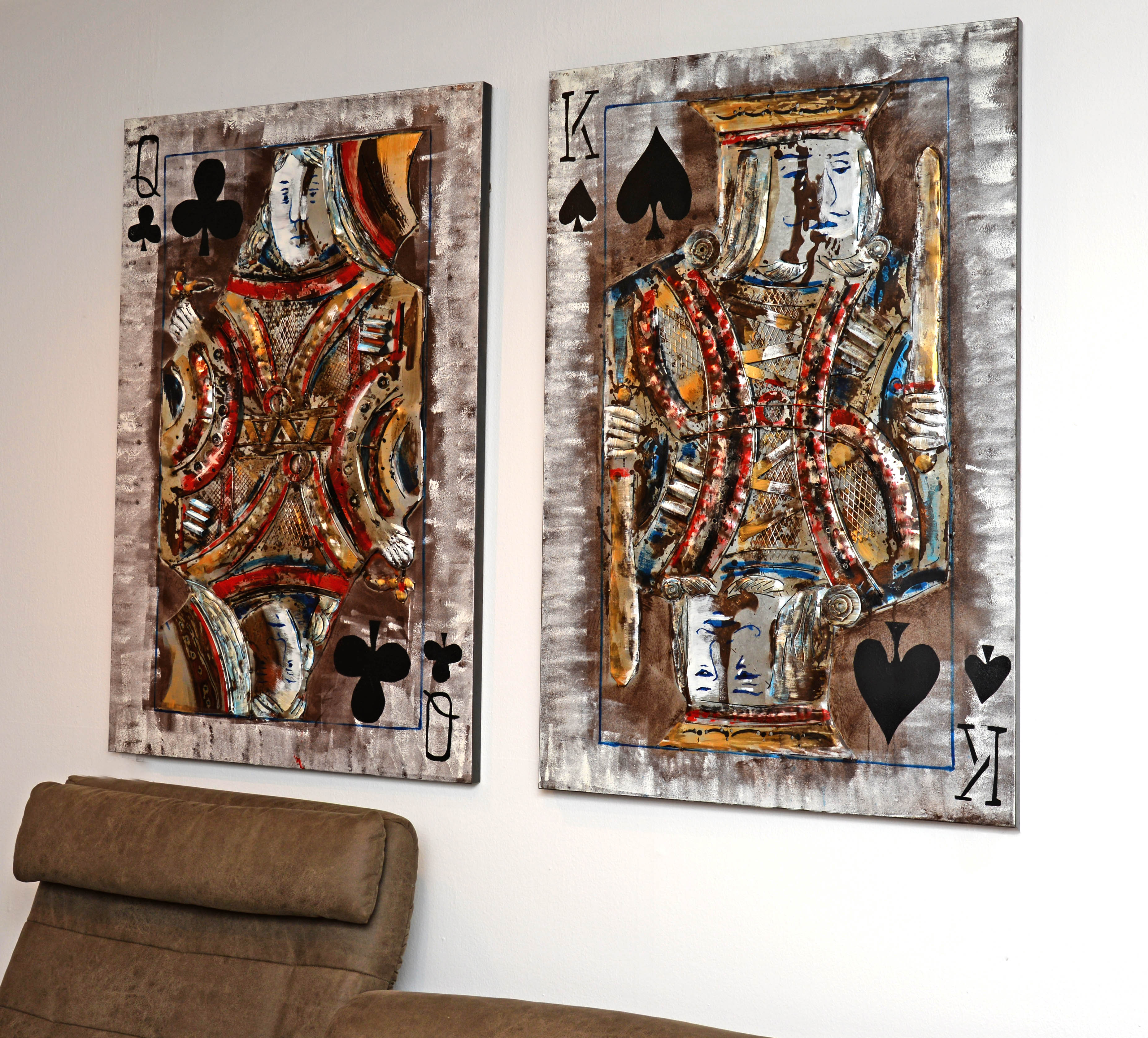Metallbild Spielkarte NH