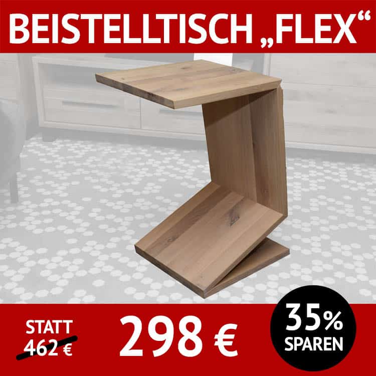 Couchtisch FLEX, flexibler Beistelltisch