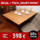 Tisch-Regal Smart-Swing, Verwandlungskünstler: mal Tisch mal Regal