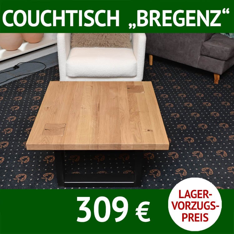 Couchtisch aus Massivholz BREGENZ