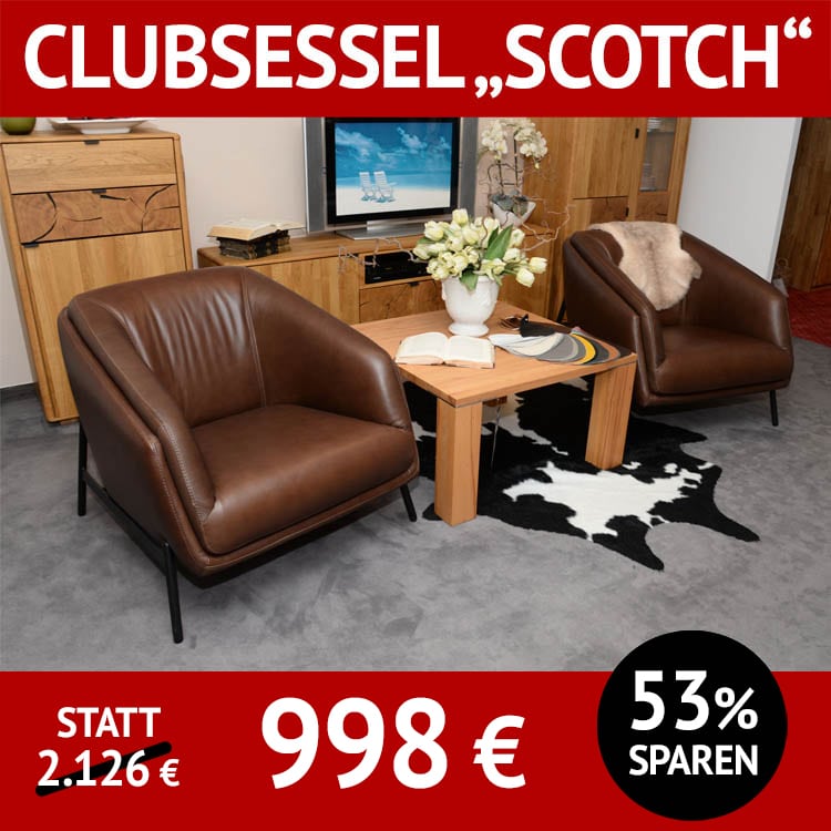Sessel SCOTCH im Retrolook