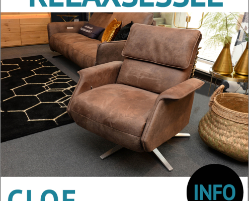 Fernsehsessel CLOE, Bezug Mikrofaser, Sofa RELAX