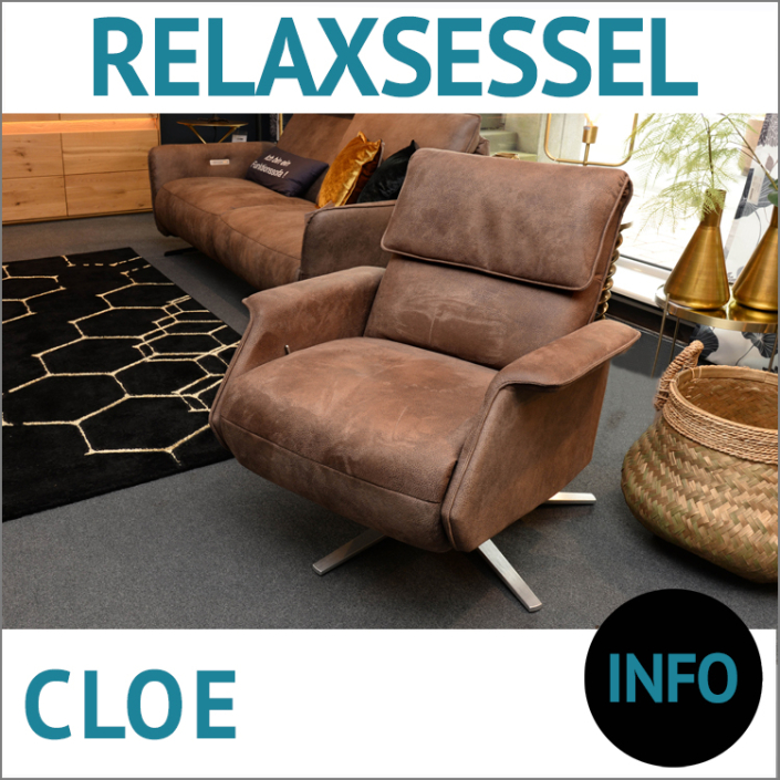 Fernsehsessel CLOE, Bezug Mikrofaser, Sofa RELAX