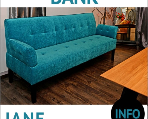 Sofabank JANE, Polsterung, Federkern, 4-sitzig, Bezug Velour