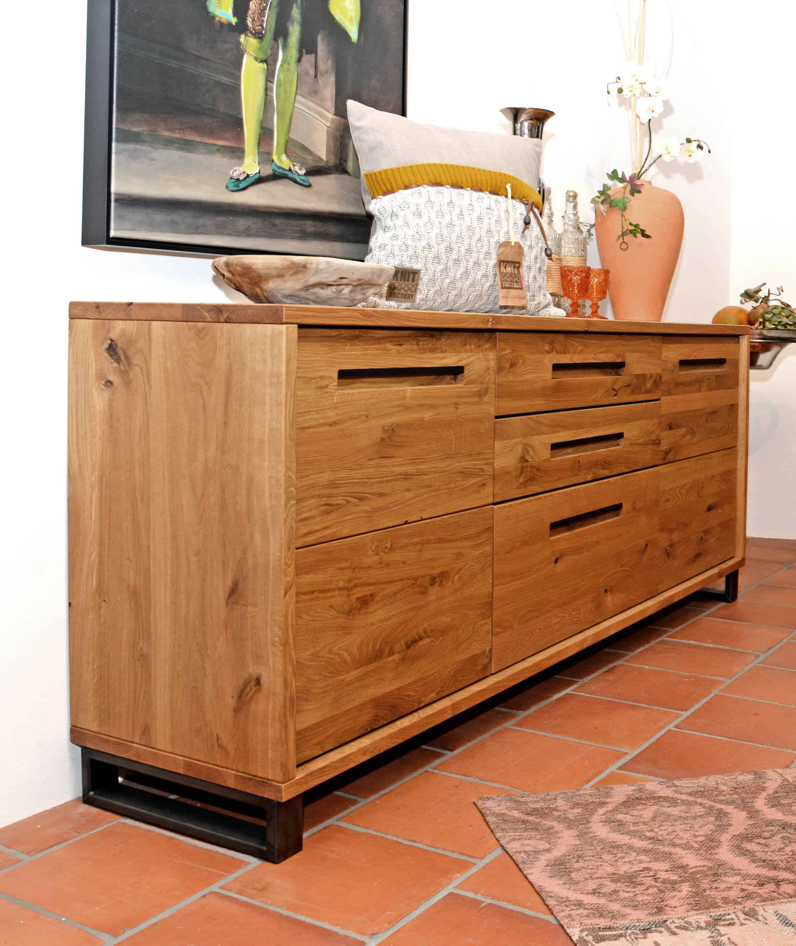 Massive Möbel, Sideboard aus Balkeneiche, made in Germany, das ist JAZZ