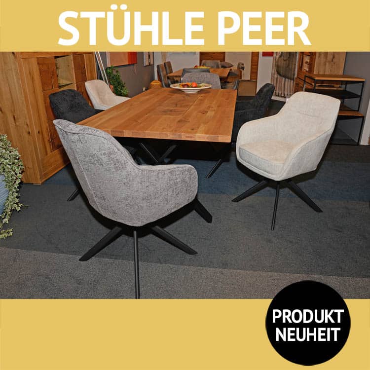 Armlehnenstuhl PEER mit Spider-Untergestell