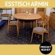 runder ausziehbarer Esstisch ARMIN, Wildeiche NH