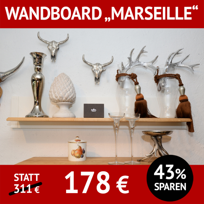 Wandboard im Landhausstil MARSEILLE