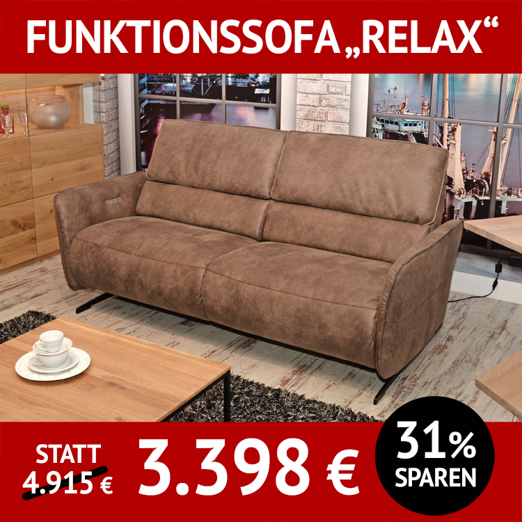 Couch mit Relax-Funktion RELAX