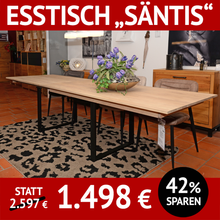 Massivholz Esstisch SÄNTIS