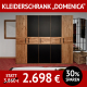 DOMENICA Kleiderschrank, 5-türig, Ureiche massiv
