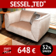 Sofa TED Loveseat,1,5-sitzig,