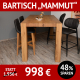 Bartisch MAMMUT, Ureiche, massiv, geölt