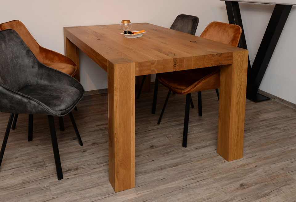 Esstisch MAMMUT, Ureiche, massiv, geölt