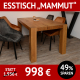 Esstisch MAMMUT, Ureiche, massiv, geölt