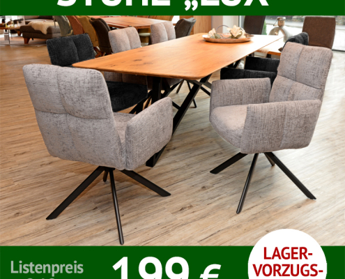 Stuhl LUX, drehbares, schwarzes Metalluntergestell, samtiger Bezug