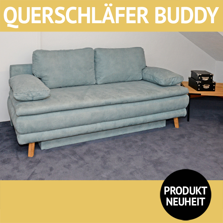 Querschläfer BUDDY, Sofa mit Schlaf-Funktion
