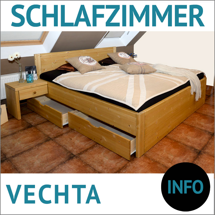 Bett mit Schubladen aus dem Programm VECHTA