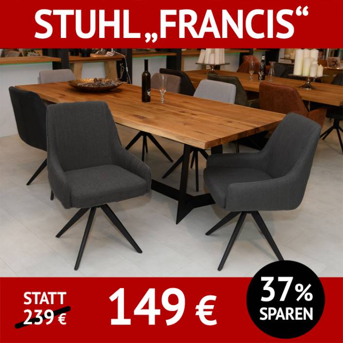 Stuhl FRANCIS, drehbar, Einzelstück