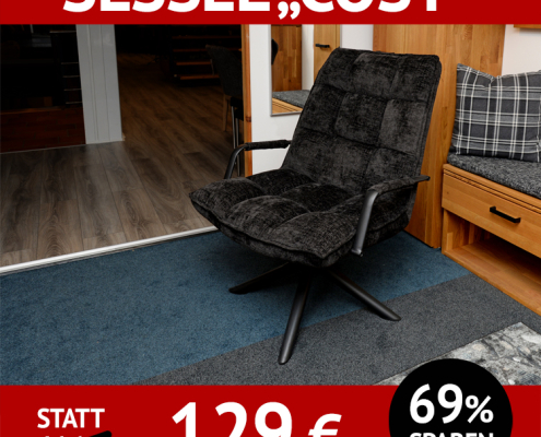 Sessel COSY, Metallfuß, samtiger Bezug