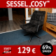 Sessel COSY, Metallfuß, samtiger Bezug
