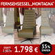 Relax-Sessel MONTAGNA, Bezug echt Leder, 2-motorische Relax-Verstellung, Akku, Designarmteil