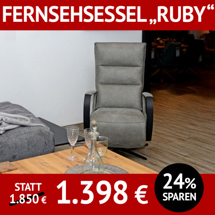 Fernsehsessel RUBY, Relaxsessel mit Taschenfederkern
