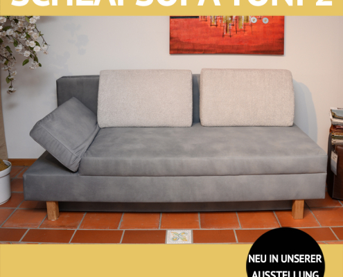 Querschläfer TONI 2, Sofa mit 150 x 200 cm Liegefläche, Bettkasten