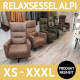 Relax Sessel, Fernsehsessel ALPI in 6 verschiedenen Größen,