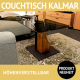 Couchtisch KALMAR, höhenverstellbar mit Lift, Platte aus Glas, Fuß Massivholz