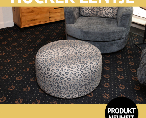 Hocker LENTJE passt perfekt zum Sessel LILLY, macht aber auch alleine was her