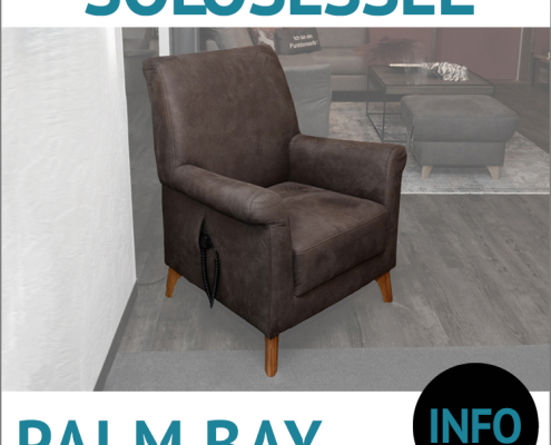 Gemütlicher Sessel PALM BAY mit Aufstehhilfe und Federkernpolsterung