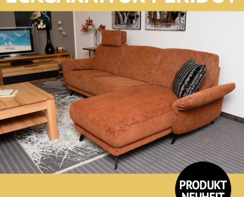 Sofa PERIDOT, hier als Eckgarnitur