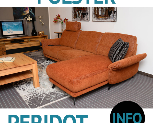 Relax-Sofa PERIDOT gibt es als Einzelsofa oder Eckgarnitur