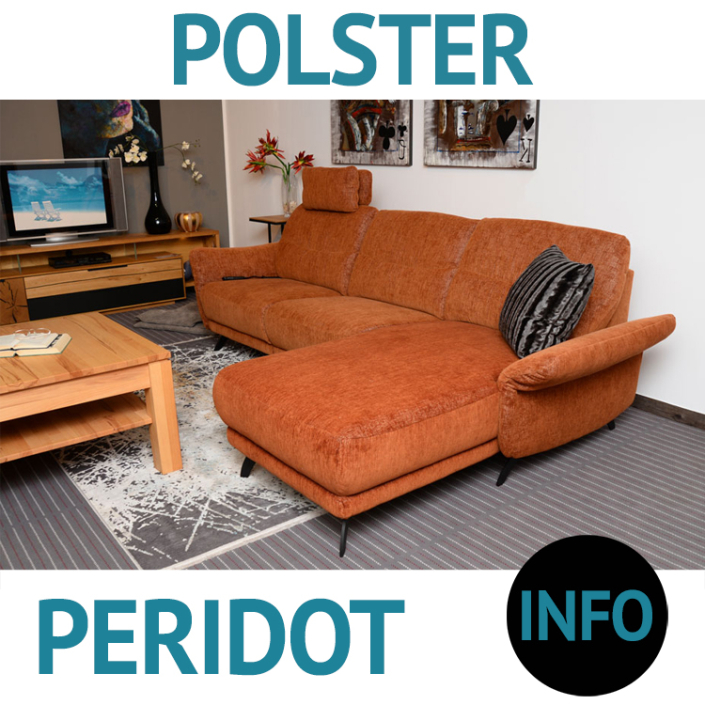 Relax-Sofa PERIDOT gibt es als Einzelsofa oder Eckgarnitur