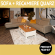 Sofa und Recamiere QUARZ, gepolstert mit Federkern, viele Elemente verfügbar,