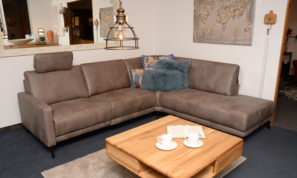 Sofa ZIRKON als Eckgarnitur mit Funktion und Multifunktionskopfstütze, Tonnentaschenfederkern Sofa ZIRKON als Eckgarnitur mit Funktion und Multifunktionskopfstütze, Tonnentaschenfederkern