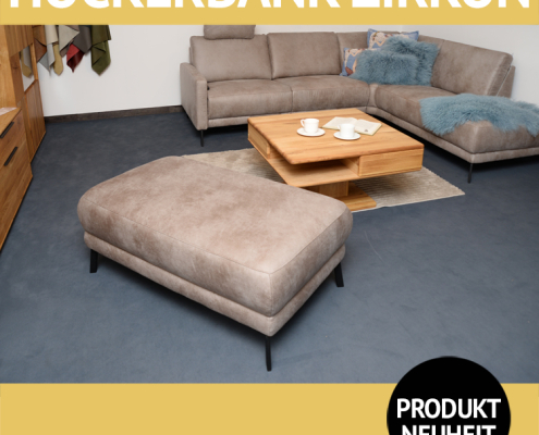 Sofa ZIRKON , Hockerbankelement, weich gepolstert mit PUR-Schaum