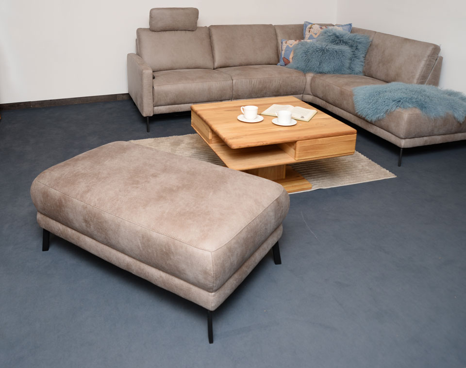 Sofa ZIRKON , Hockerbankelement, weich gepolstert mit PUR-Schaum Sofa ZIRKON , Hockerbankelement, weich gepolstert mit PUR-Schaum
