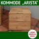 Nachtkommode ARISTA, Wildeiche massiv, 2 Schubladen mit Soft-Close