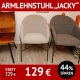 Stuhl JACKY, Untergestell: 4-Fuß, schwarz pulverbeschichtet, Bezug Boucle