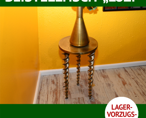 Couchtisch LOZI, kleiner Beistelltisch aus Aluminium