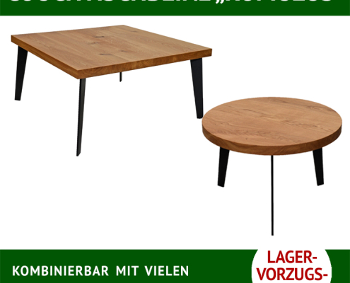 Couchtischuntergestell ROMULUS, Metall, schwarz pulverbeschichtet