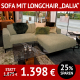 Sofa DALIA mit 1,5-Sitzer und Longchair