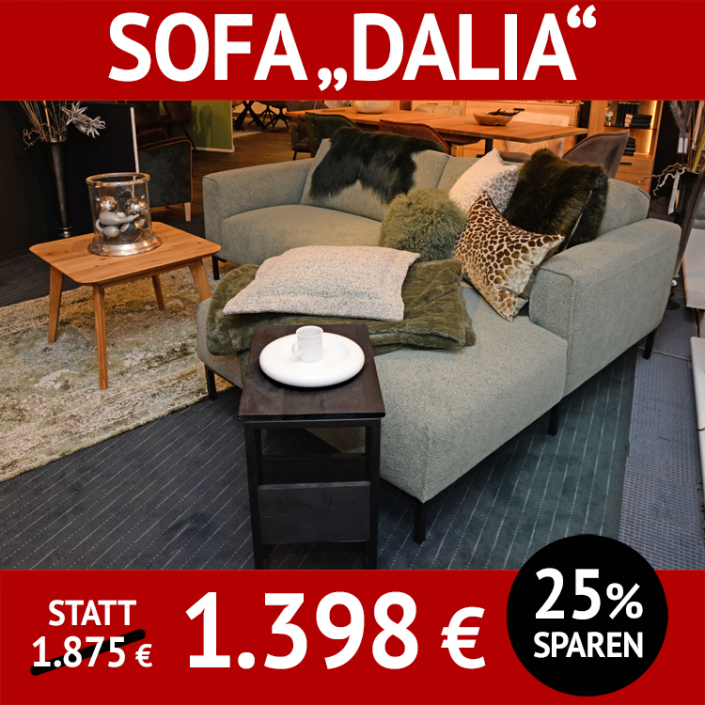 Sofa DALIA mit 1,5-Sitzer und Longchair