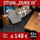 Stuhl DUKE 3, mit Armlehnen, drehbar, innen und außen unterschiedlich bezogen
