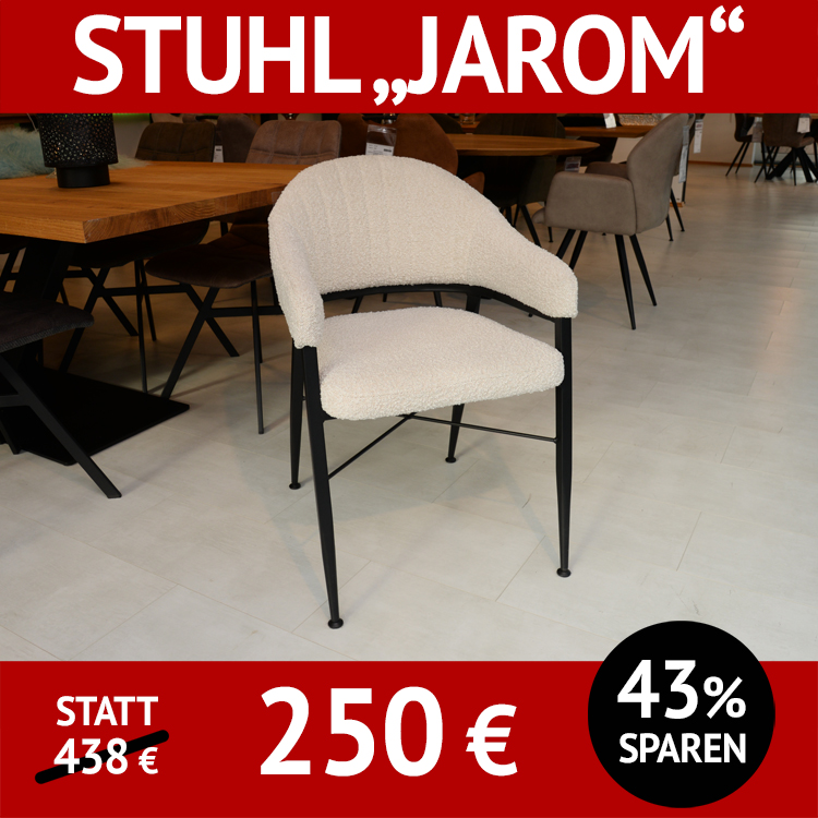 Stuhl mit Armlehnen, 2 Stück, JAROM mit Bouclé-Bezug