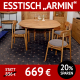 ruEsstisch ARMIN, Wildeiche rund, ausziehbar