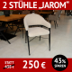 Stuhl mit Armlehnen, 2 Stück, JAROM mit Bouclé-Bezug