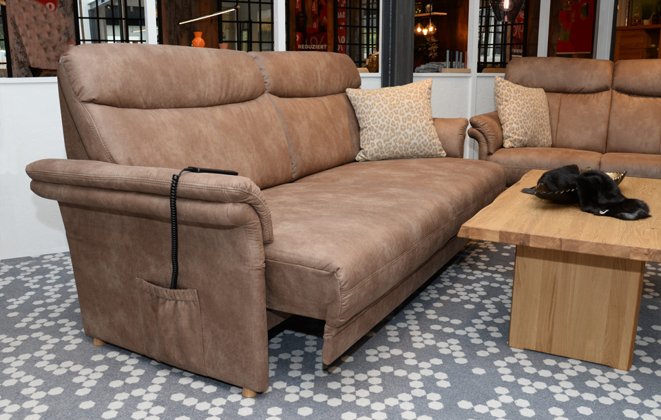 Sofa LARS, 3-Sitzer mit Federkernpolsterung, Mikrofaserbezug Sofa LARS, 3-Sitzer mit Federkernpolsterung, Mikrofaserbezug